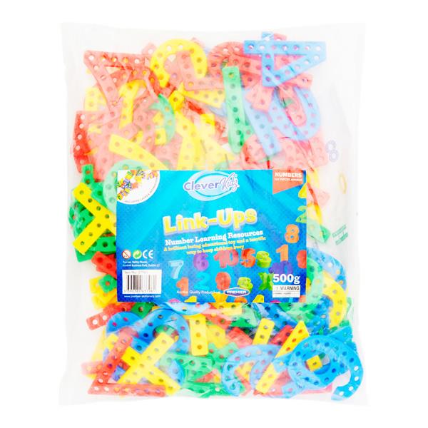 500gm(Approx 103pieces) Link-Ups Number Learning Resources by Cleaver Kidz