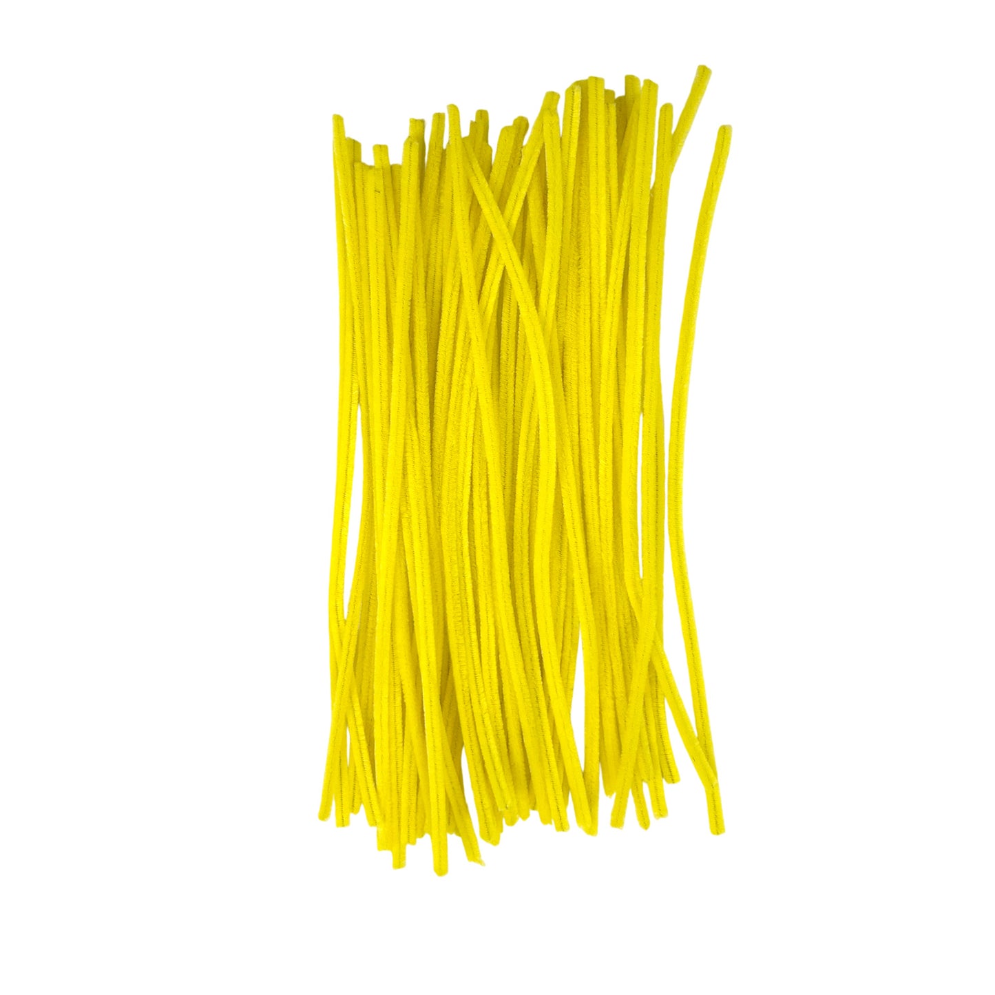 Pack of 50 Yellow Coloured Pipe Cleaners 30cm x 6mm Craft Chenille Stems