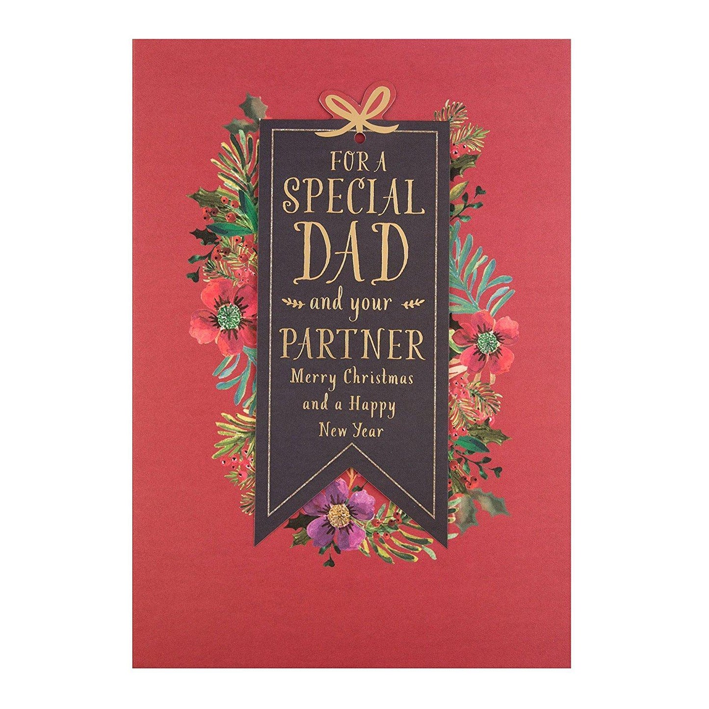 Dad and Partner "Happiness" Christmas Card 