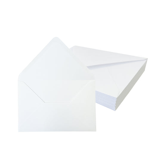 Pack of 1000 White 100gsm 121x171mm Gummed Envelopes