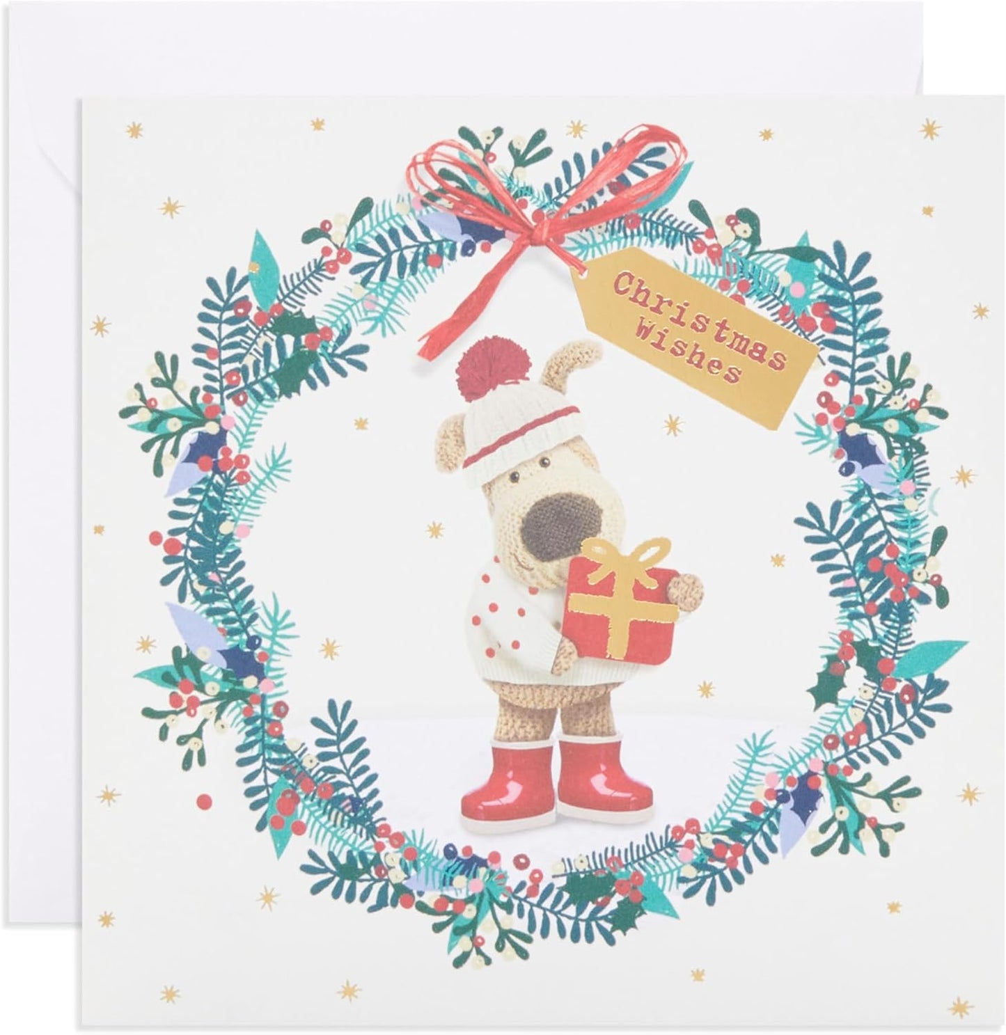 Multipack of 10 Cute Boofle Design Christmas Cards With Envelopes