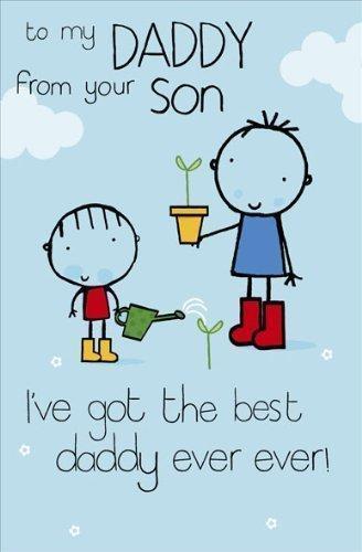 To Daddy From Your Son Cartoon Father's Day Card 