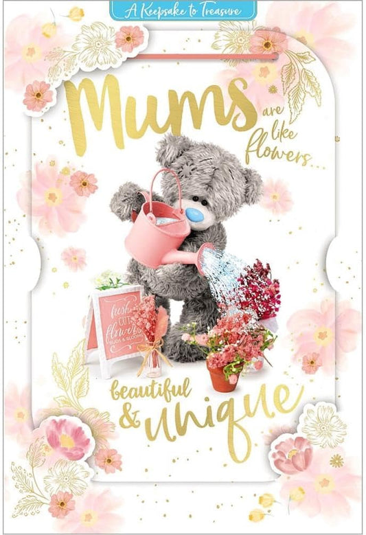 Bear And Watering Can Mum Mother's Day 3D Keepsake Card