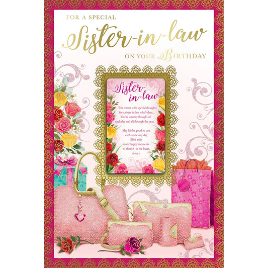 For A Special Sister-in-law On Your Birthday Keepsake Treasures Greeting Card