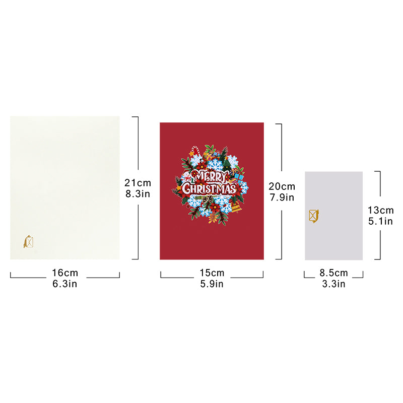 Season’s Sparkle 3D Christmas Pop Up Card