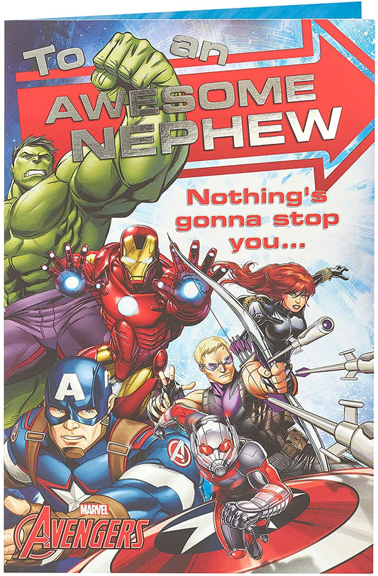 Marvel Awesome Nephew Birthday Card