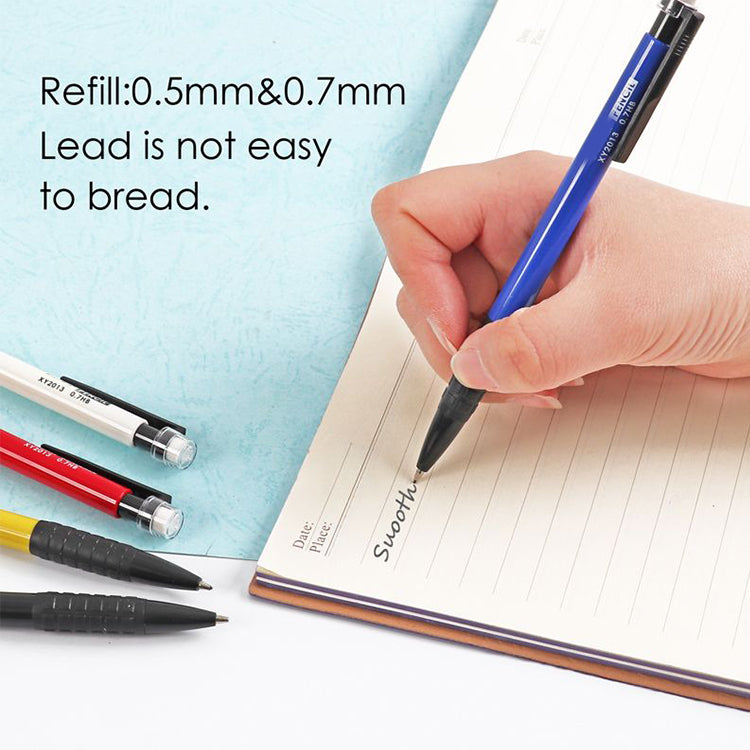 12 Sets of 0.7mm Mechanical Pencil and HB Lead Refills – Comfortable Grip, Smooth & Precise Writing