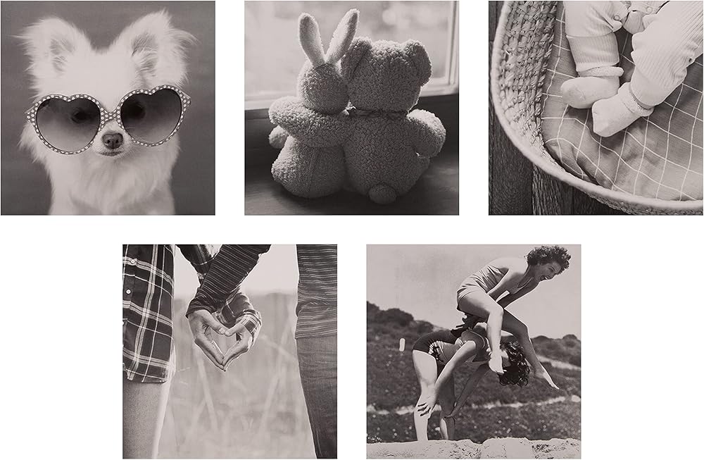 Monochrome Photographic Designs Multipack of 20 in 20 Blank Cards