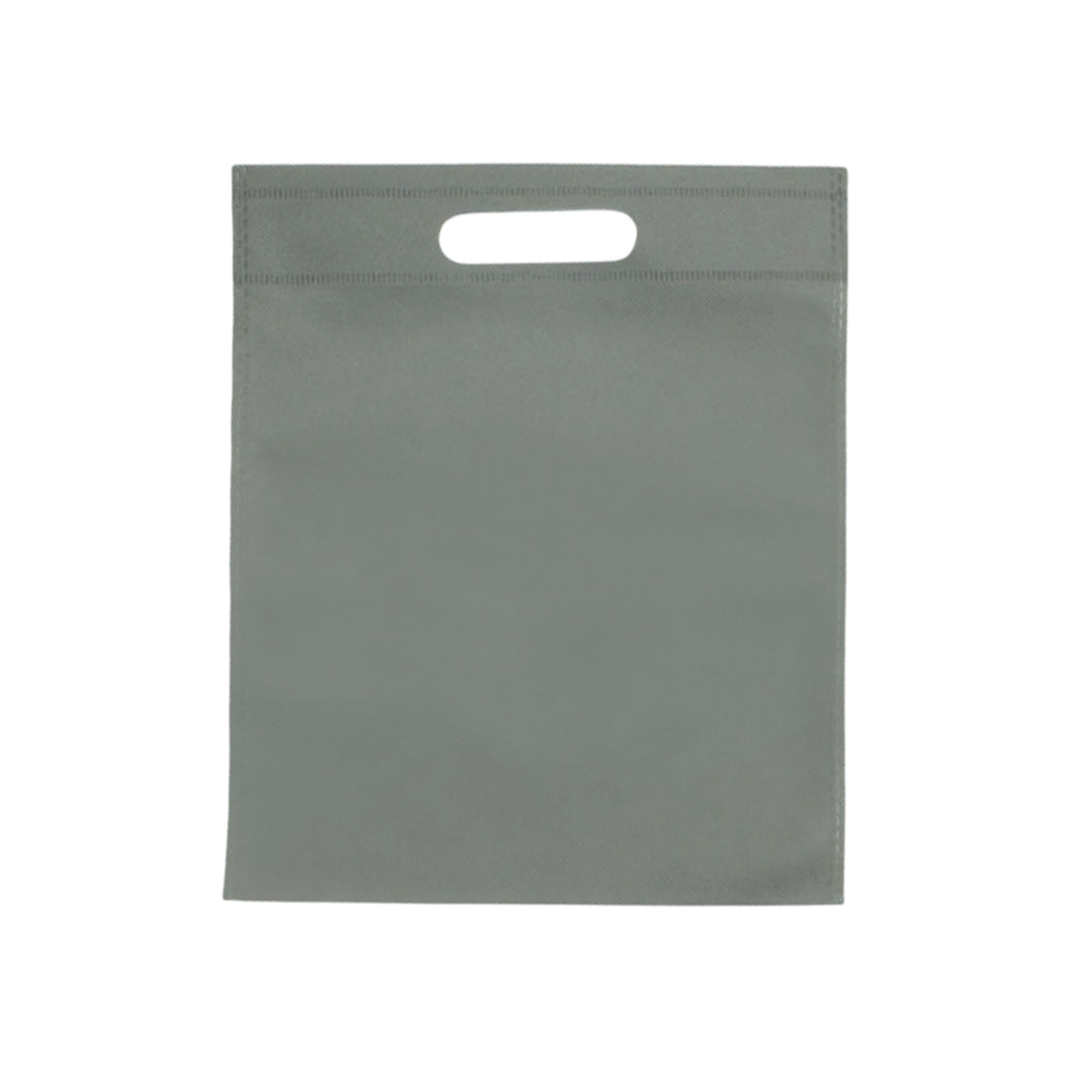 Pack of 50 Grey Coloured 30x25cm Non-Woven Patch Handle Bags