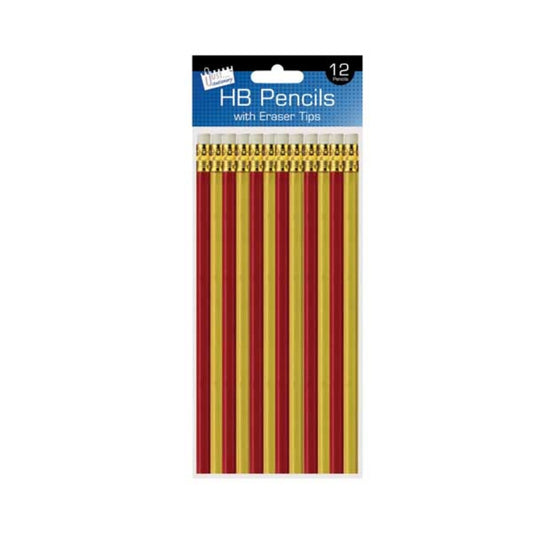 Pack of 12 HB Pencils with Eraser
