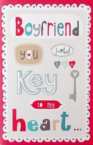 Boyfriend You Hold The Key to My Heart Valentine's Card