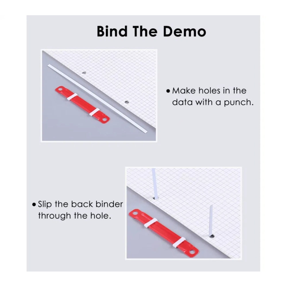 Pack of 50 Assorted Colour Paper Fasteners