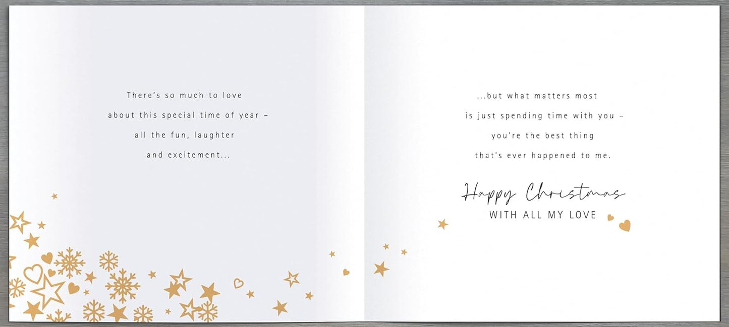 3D Cut Out One I Love All I Want Is You Luxury Christmas Card