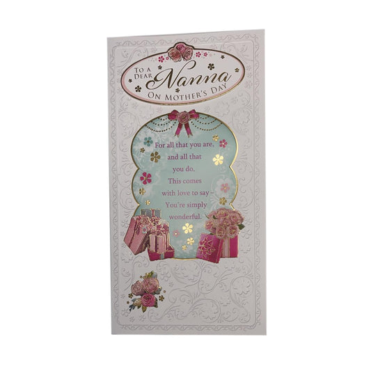 To A Dear Nanna Gifts Design Mother's Day Card