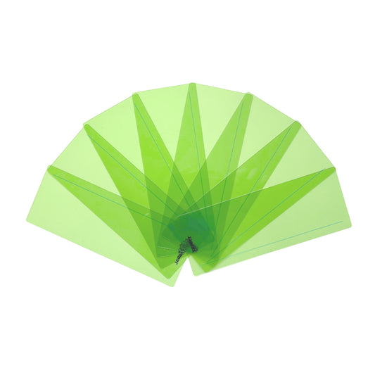 Pack of 24 Light Green 210x80mm Dyslexia Overlay Reading Strips – PET Material, Rounded Corners