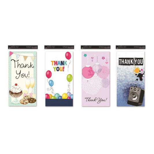 Tallon Just To Say Adult 4 Design Thank You Card (Box of 16)