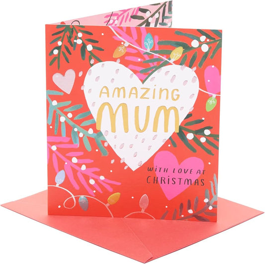 String Lights Amazing Mum Christmas Card