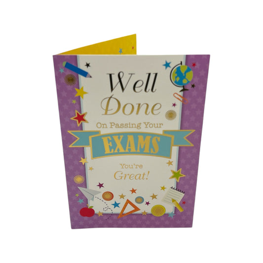 Well Done On Passing Exam Congratulations Card
