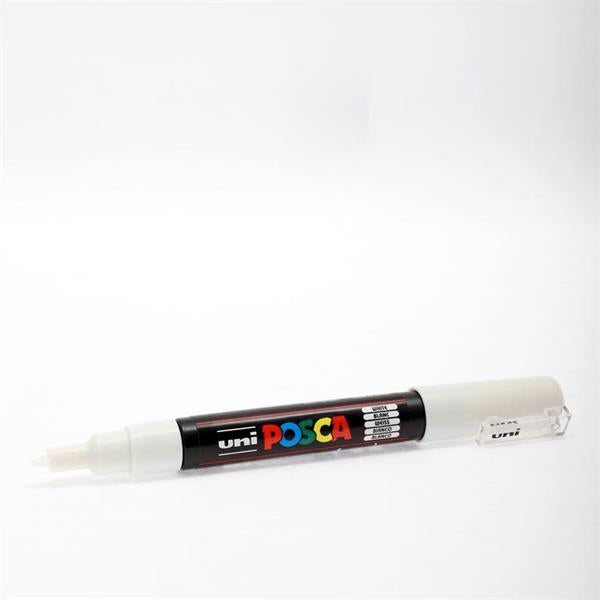 White Uni Posca PC-1M 0.7mm Bullet Tip Permanent Marker