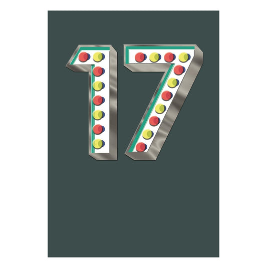 Tidy Friday 17th Open Birthday Card 