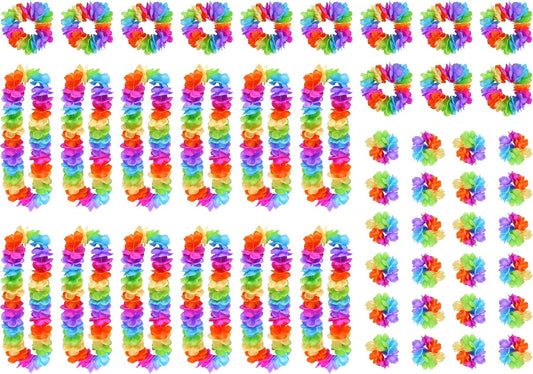 12 Pack of 4 Pieces Hula Lei Pride Sets