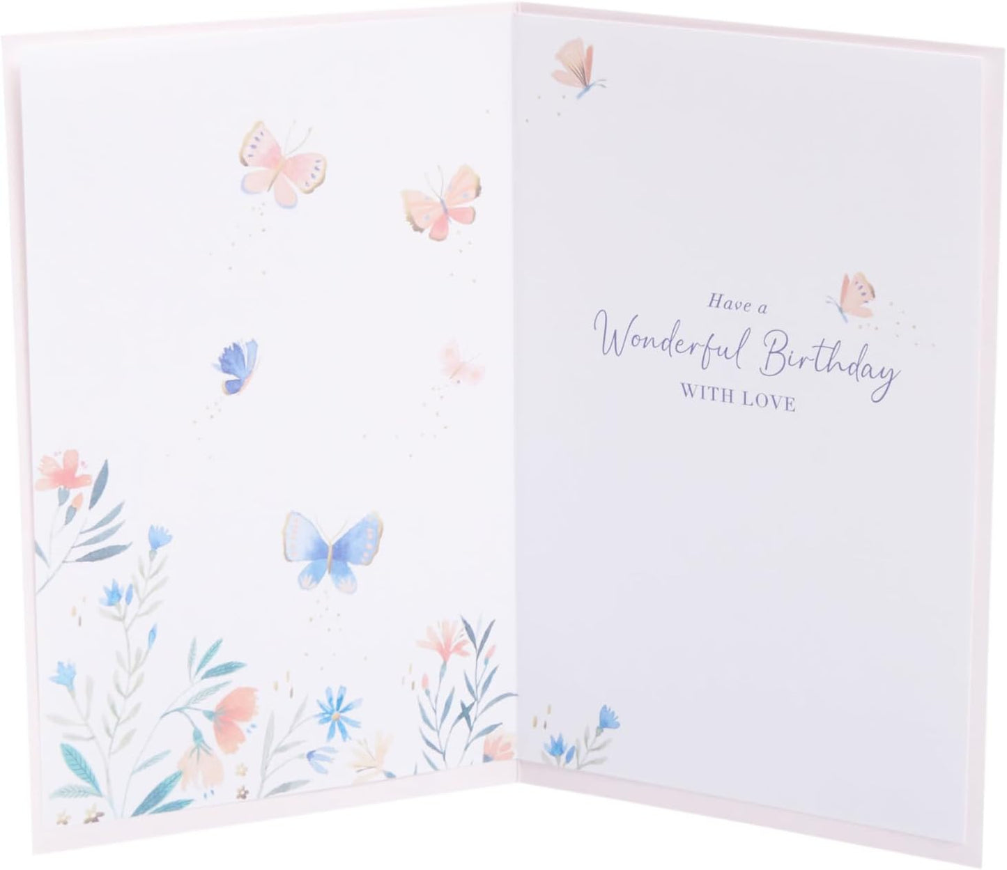 Floral Design with Sentimental Verse Friend Birthday Card