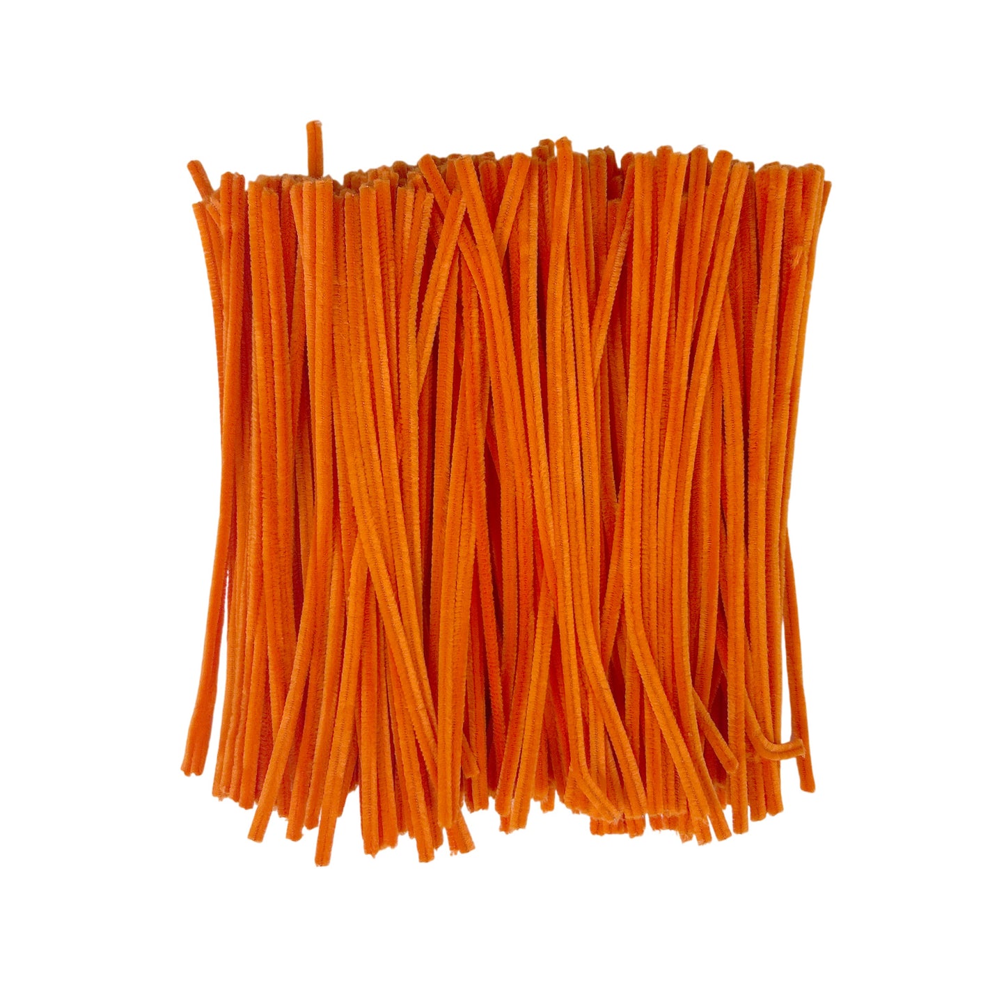 Pack of 500 Orange Coloured Pipe Cleaners 30cm x 6mm Craft Chenille Stems
