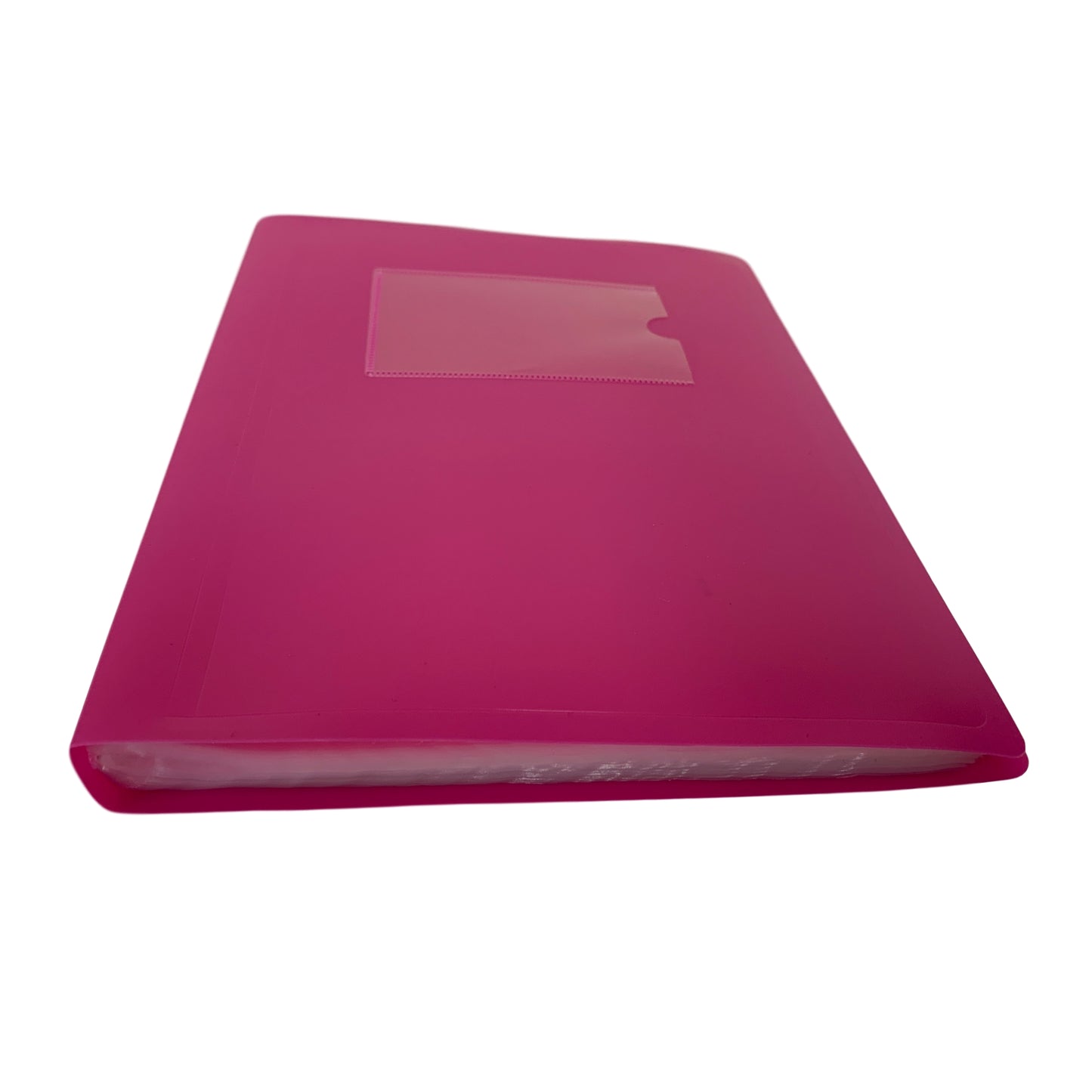 Pack of 10 A5 100 Pocket Pink Flexible Cover Display Books