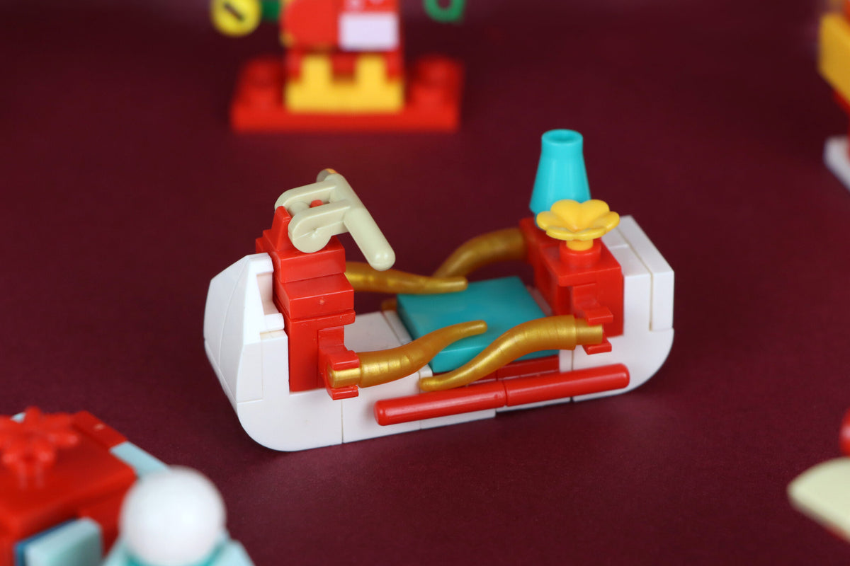 Single Christmas Lego Block Kit - Construction Toys Stocking Fillers Party Bag