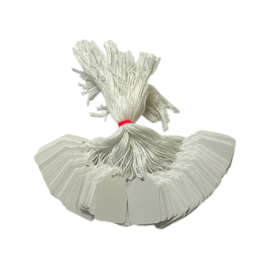 Box of 1000 White Merchandise Tags 38mm x 24mm