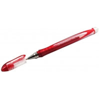 Pack of 10 Q Connect Red Gel Pen 0.3mm Line {DC}