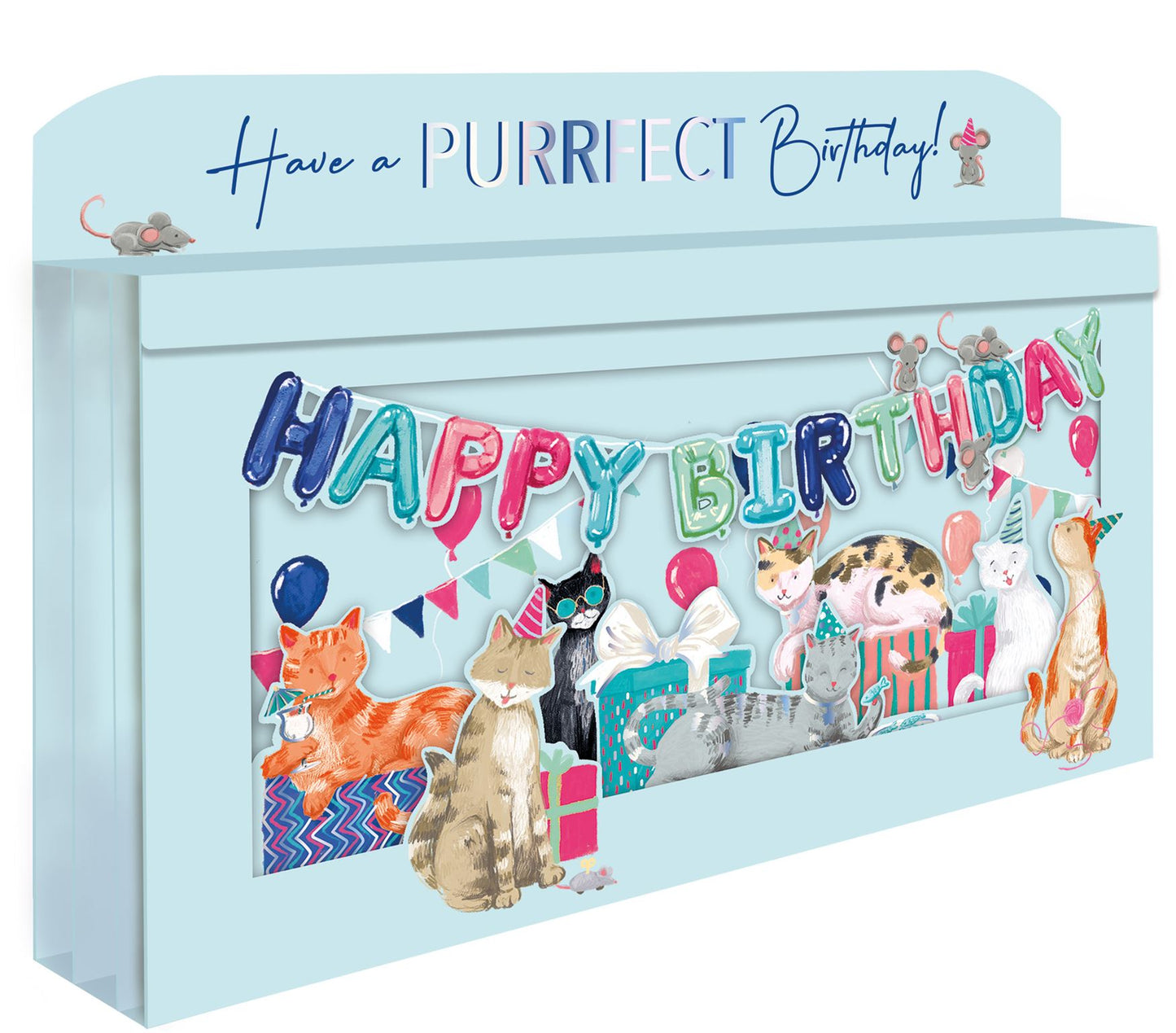Party Cats Purrfect Birthday Card