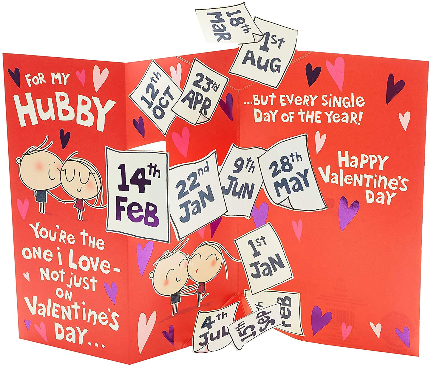 For My Husband Pop-Up Valentine's Day Card