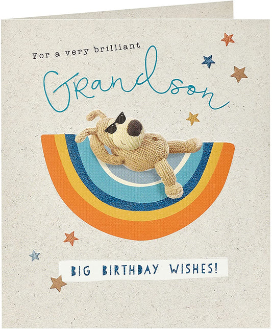 Very Brilliant Grandson Boofle Birthday Card 
