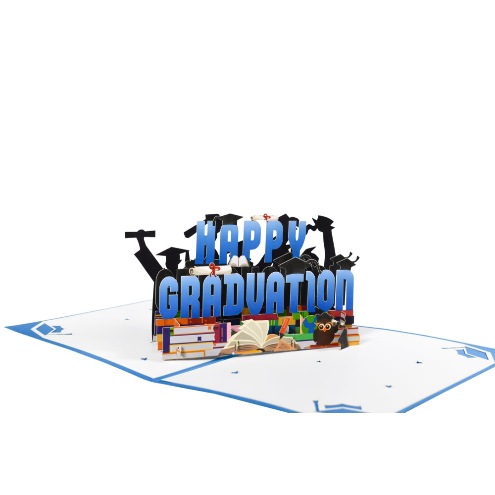 Owl of Honor 3D Pop-Up Graduation Greeting Card