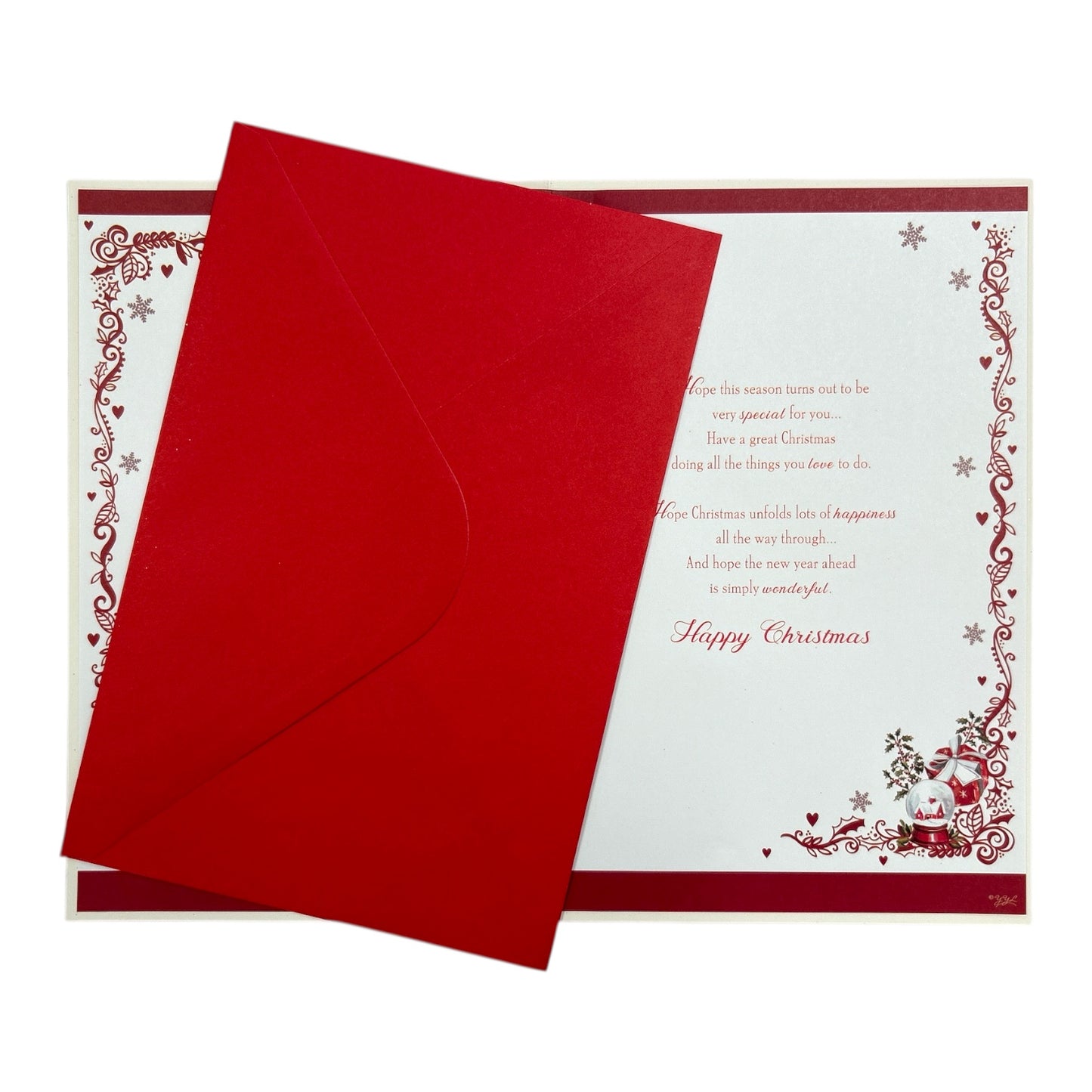 Winter Wishes To a Dear Daughter and Partner With Love Christmas Card