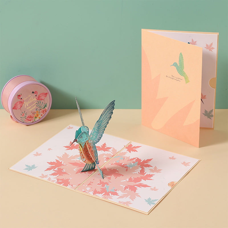 Whispers of Maple & Wings 3D Pop Up Greeting Card - Birthday Mother's Day