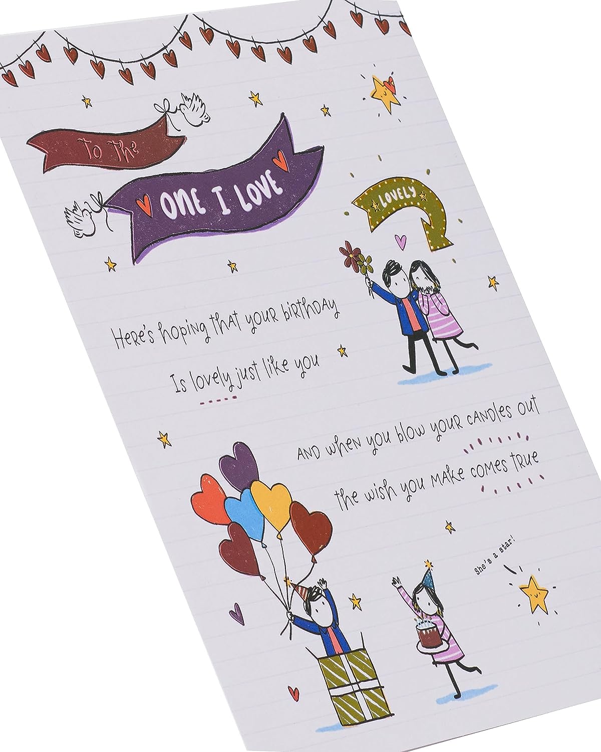 One I Love Sentimental Birthday Card