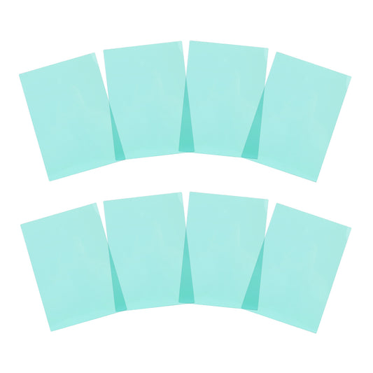 Pack of 8 A4 Plain Cyan Dyslexia Overlay Reading Sheets – PET Material, Rounded Corners