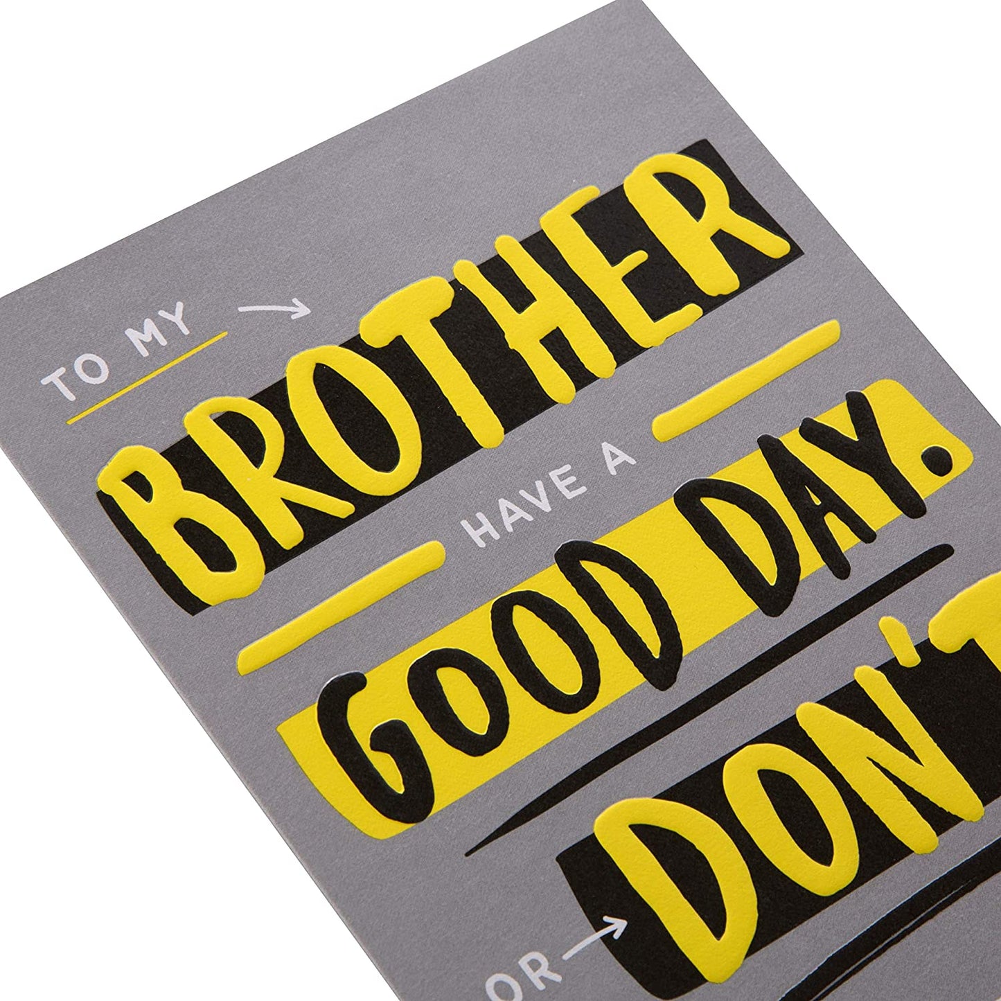 Brother Birthday Card Contemporary Humour Design 