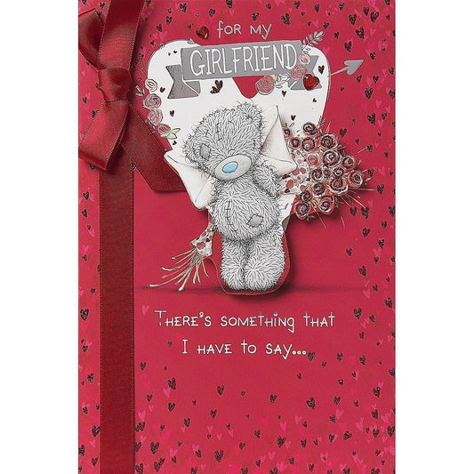 For Girlfriend Me To You With Flowers Valentine's Day Card