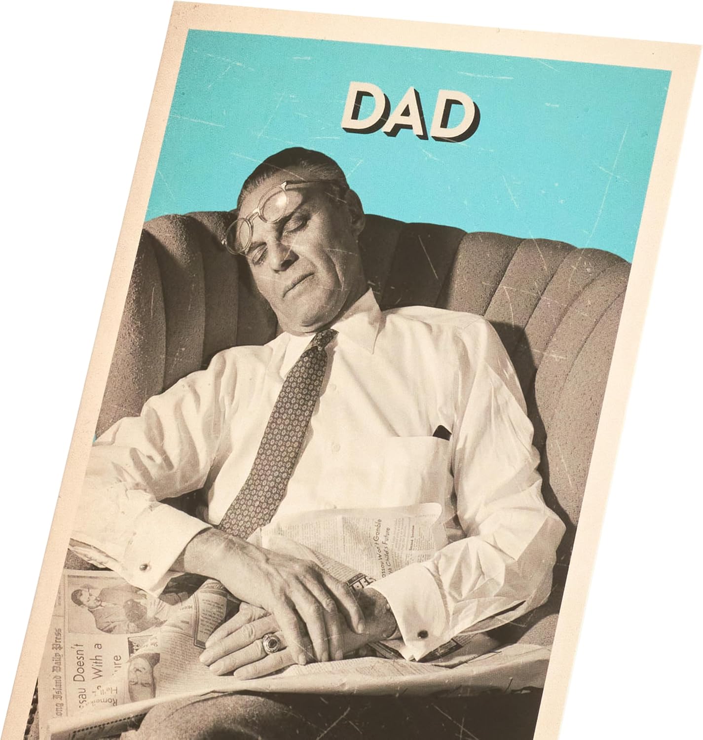 Vintage Sleeping Man Design Dad Father's Day Card