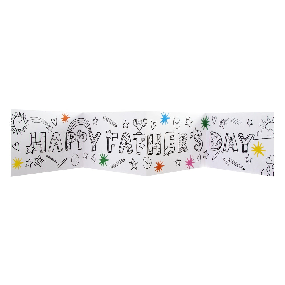 Colour-in Banner Design Grandad Father's Day Card