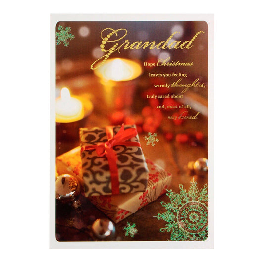 Hallmark Christmas Card To Grandad 'You're Wonderful' Medium 