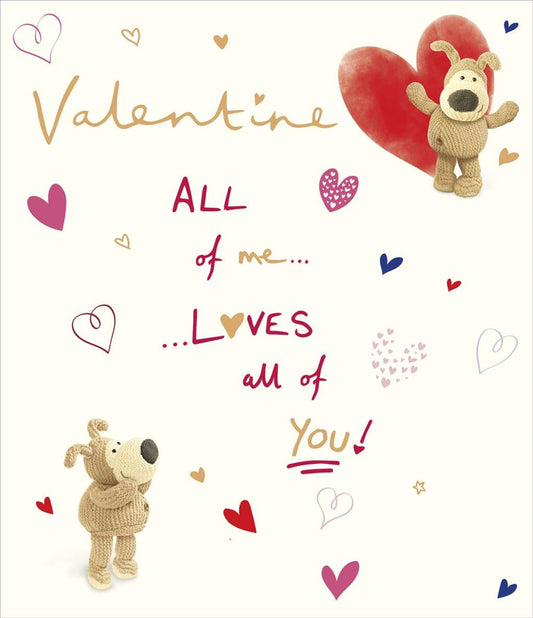 Boofle Looking Up Valentine's Day Card