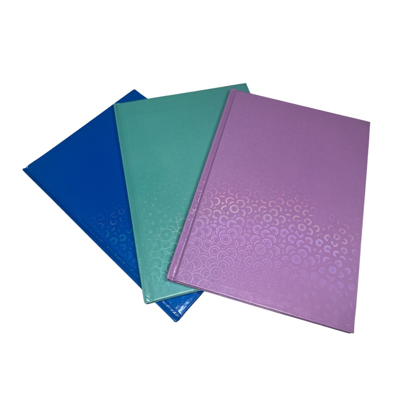 Pack of 3 A5 Holographic Hardback Books