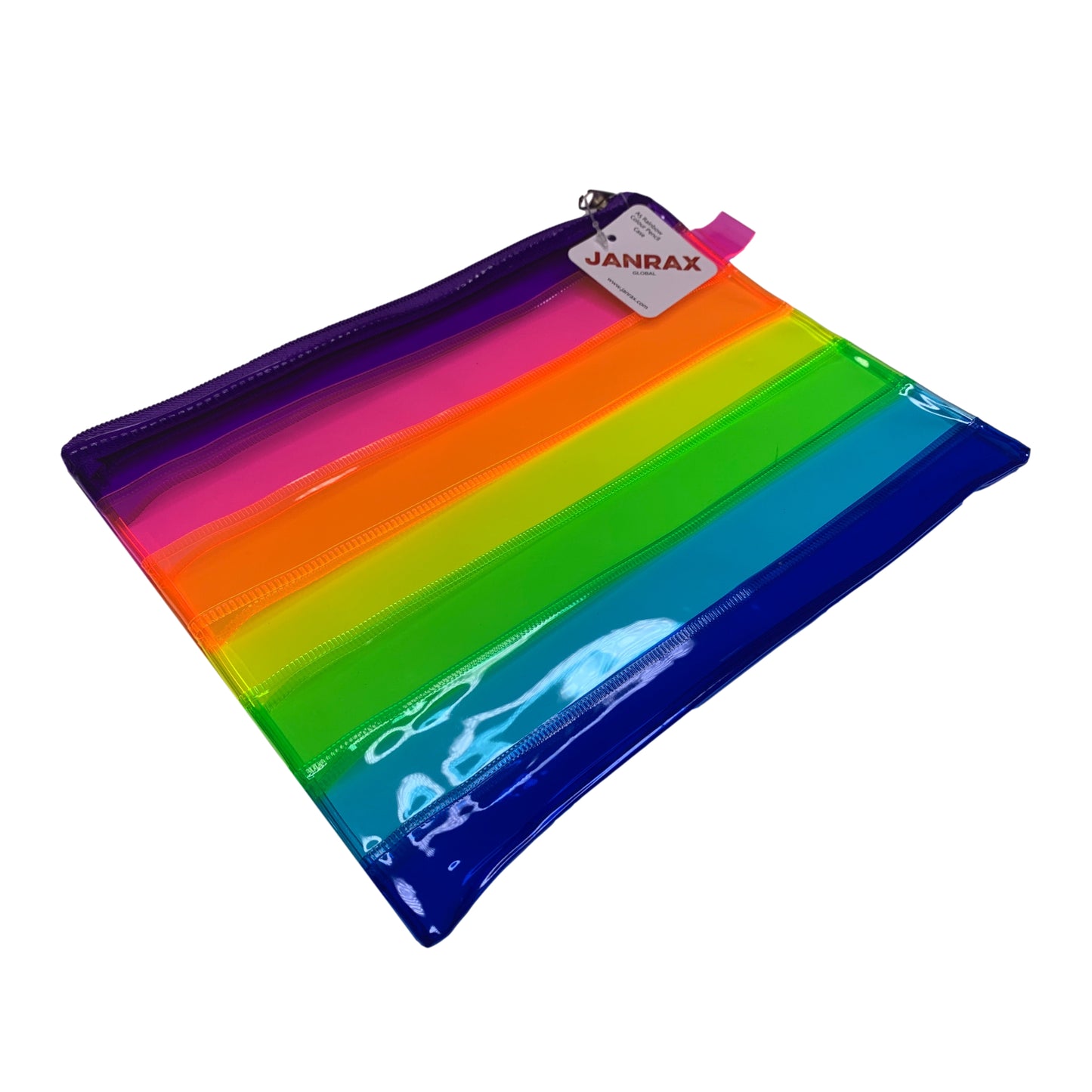 Pack of 60 A5 Rainbow Coloured Rainbow Pencil Cases