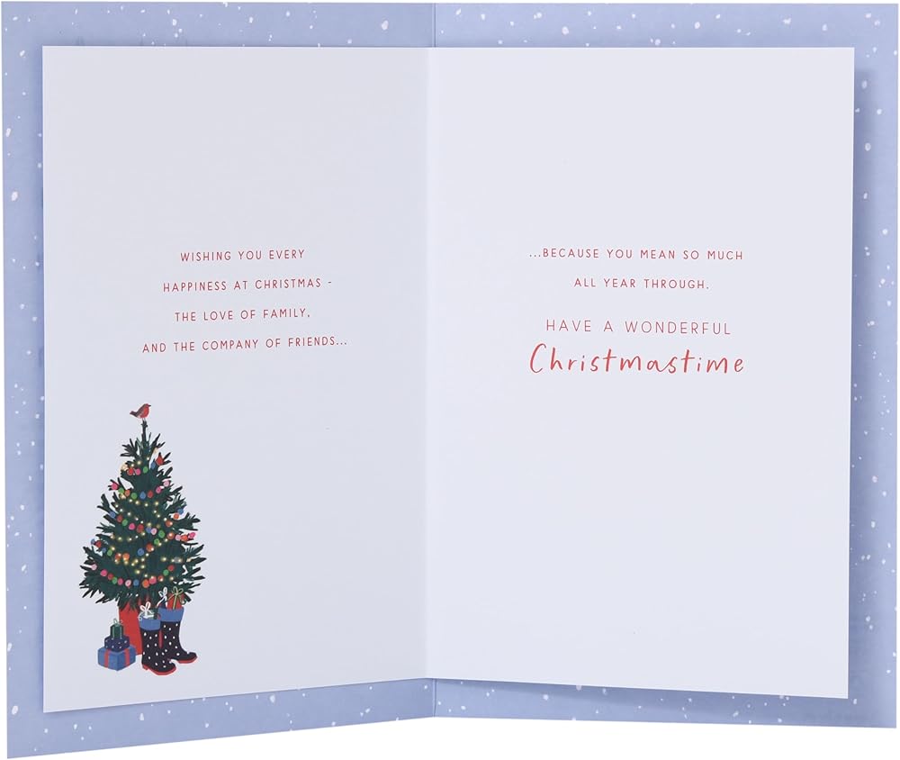 Front Door Design Sister & Brother In Law Christmas Card