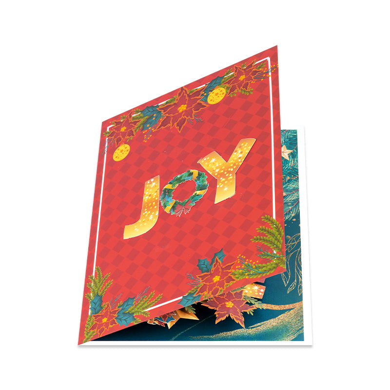 Joy in Bloom 3D Christmas Pop Up Card