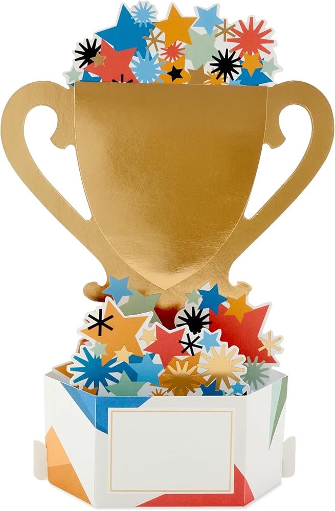 3D Pop Up 'Best Dad' Trophy Father's Day Card